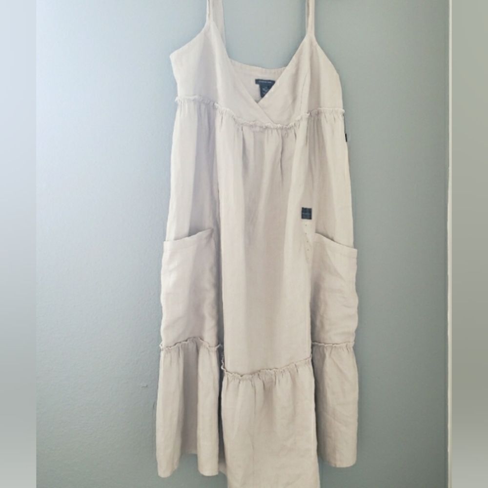NWT Calvin Klein womens linen dress